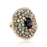 2.55ct green sapphire 18K Rose Gold Ring