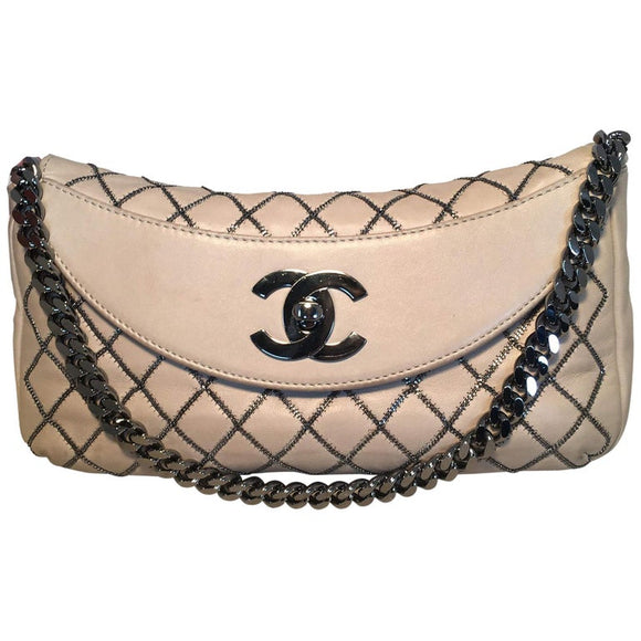Chanel V-Stitch Double Flap Shoulder Bag