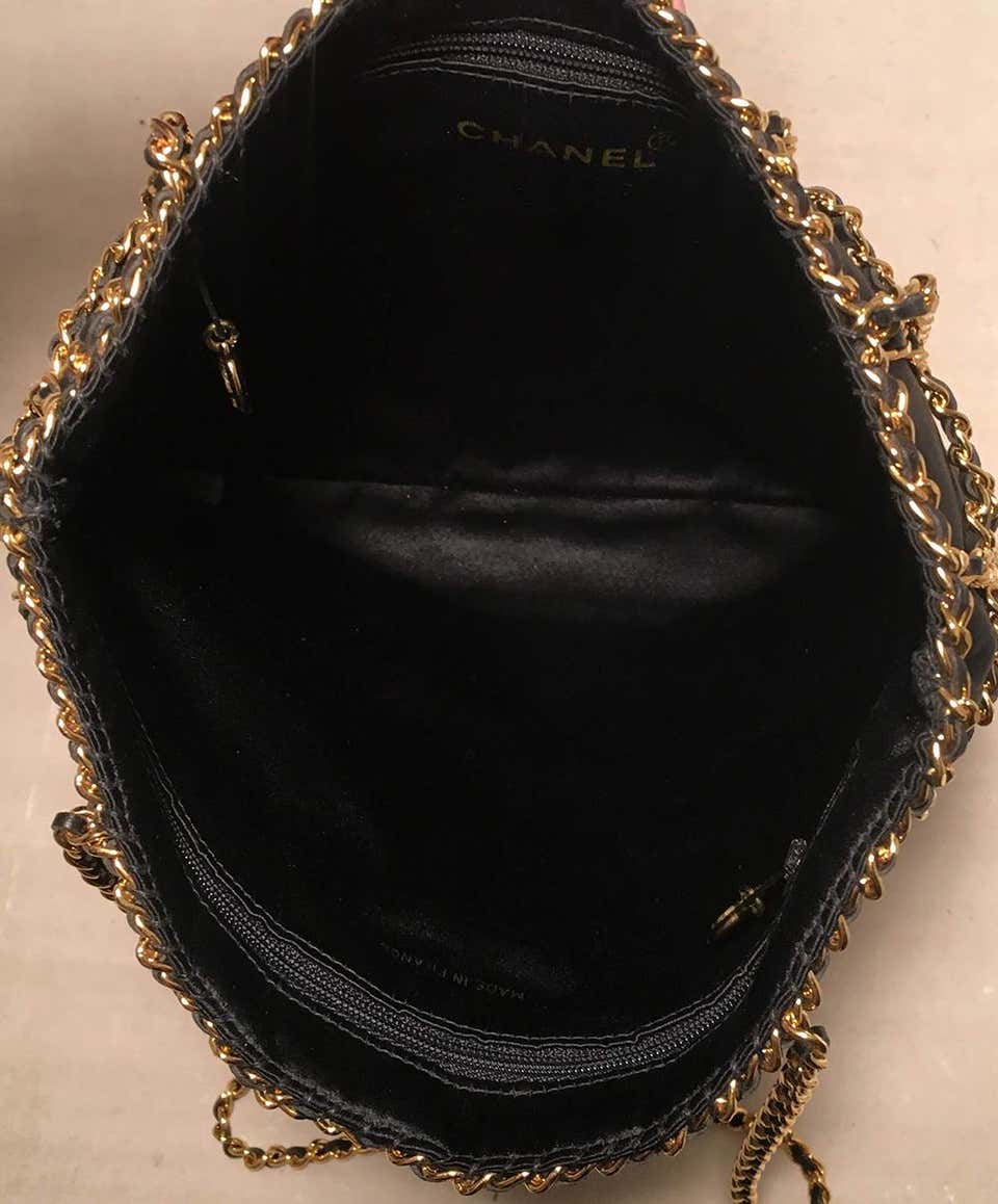 Chanel VIP Gift Tote Black Canvas Bag